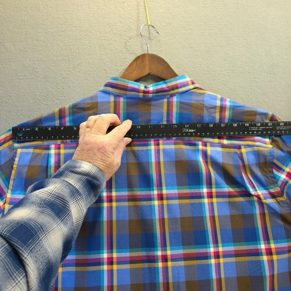 Southern Tide Men s Classic Fit Plaid Long Sleeve Button‎ Up Shirt Size 2XL